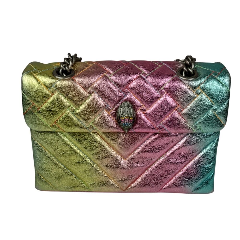 KURT GEIGER LONDON Kensington Ombré Ranbow Leather Shoulder Bag Purse Crossbody